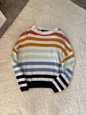 Striped Multicolor Crewneck Sweater
